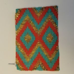 Bohemian Beaded Zippered Coin Purse
